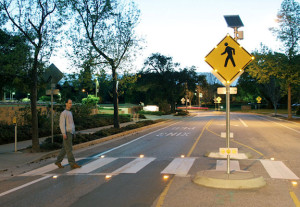 Solar Crosswalk Lights